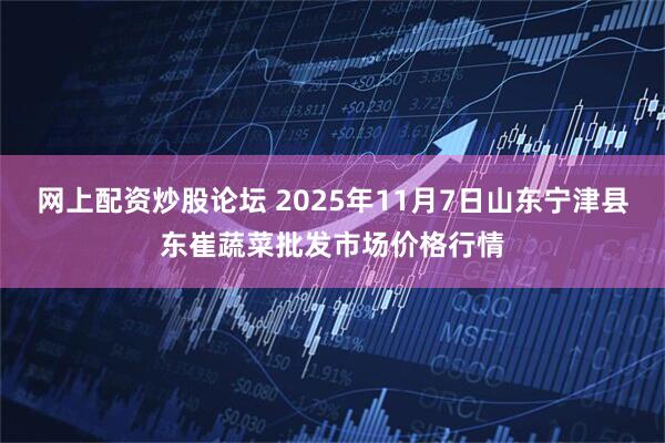 网上配资炒股论坛 2025年11月7日山东宁津县东崔蔬菜批发市场价格行情